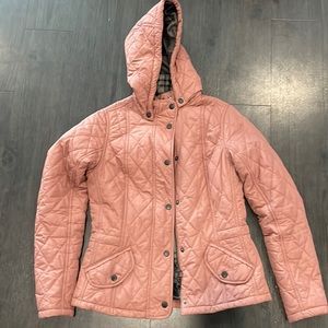 Barbour “Millfire” Hooded Quilted Jacket Size 4